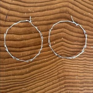 Dean Harris 18kt white gold hoop earrings